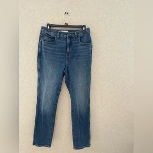 Madewell Women's Straight Leg Jeans in Blue size 29 stretch